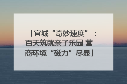 宜城“奇妙速度”：百天筑就亲子乐园 营商环境“磁力”尽显